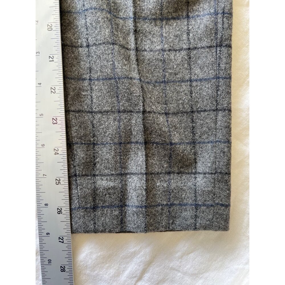 Beautiful THEORY size 2‎ gray wool check pants - Picture 8 of 8